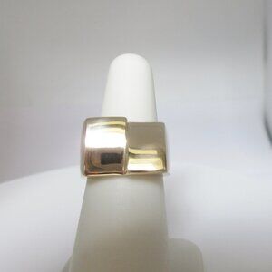 14k Gold Ring Modernist Henry Steig Jewelry NY Marilyn Monroe Size 6.25 R1602